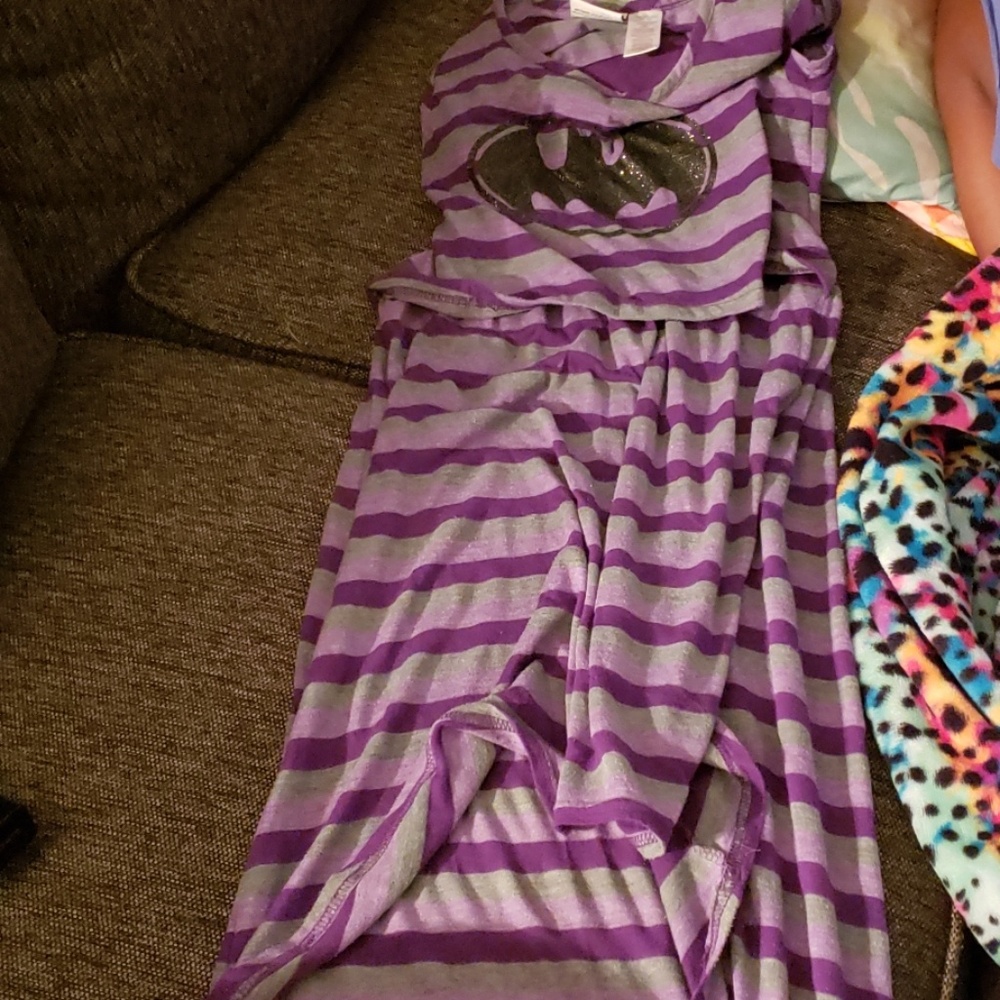 Girls 10-12 high low batgirl  dress